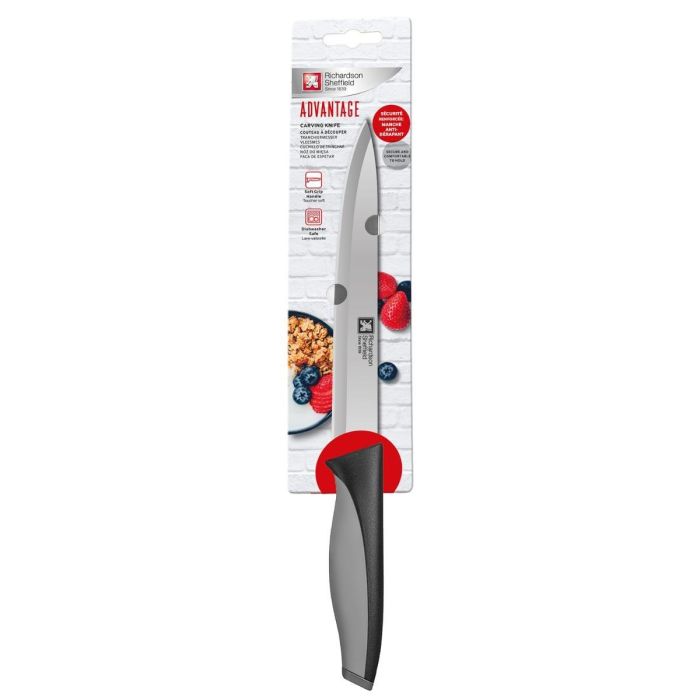 Cuchillo Trinchador Acero Inoxidable Advantage Richardson Sheffield 20 cm (6 Unidades) 3 Cuchillo Trinchador Acero Inoxidable Advantage Richardson Sheffield 20 cm (6 Unidades) 3