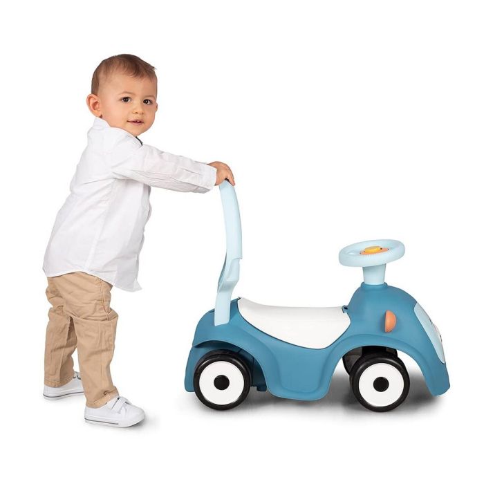 Smoby Maestro Balade Azul 3 en 1 - Correpasillos Evolutivo para Bebés 6+ Meses con Ruedas Silenciosas y Bocina 1