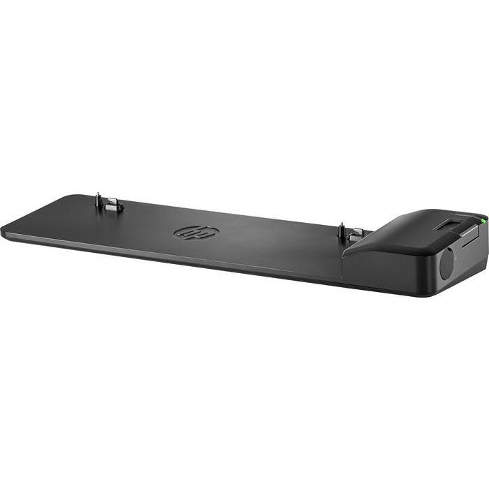 HP UltraSlim Docking Station para Portátiles HP EliteBook - 4 Puertos USB 3.0 para Conexión de Pantalla, Red y Dispositivos