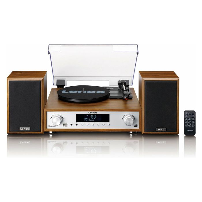 Lenco MC-160WD Tocadiscos de Madera con Bluetooth, Radio DAB+/FM y Reproductor MP3 0 Lenco MC-160WD Tocadiscos de Madera con Bluetooth, Radio DAB+/FM y Reproductor MP3 0