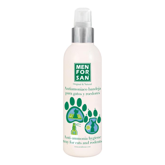 Men For San Antiamoniaco Neutralizador Olor Orina para Roedores, Conejos y Hurones - Mantiene Arena Limpia, pH Neutro 125ml