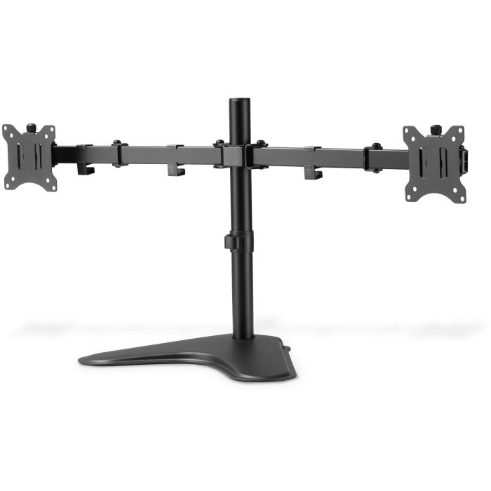 DIGITUS DA-90401 Soporte de escritorio para 2 Monitores de 15-32" hasta 8kg por pantalla, Stand Independiente, Negro 3