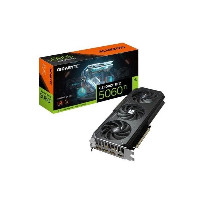 Tarjeta Gráfica Gigabyte GeForce RTX 5060 Ti Gaming OC/ 16GB GDDR7 Tarjeta Gráfica Gigabyte GeForce RTX 5060 Ti Gaming OC/ 16GB GDDR7