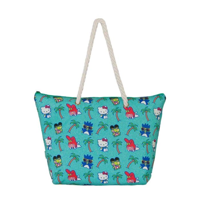 Bolsa de Playa Soleil Palms Sanrio Hello Kitty Turquesa 1 Bolsa de Playa Soleil Palms Sanrio Hello Kitty Turquesa 1