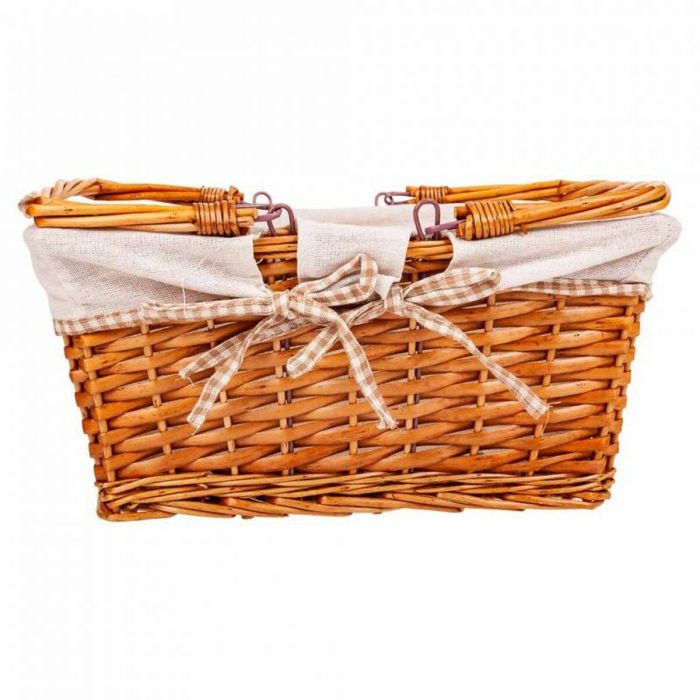 Cesta de Picnic Alexandra House Living Mimbre Madera de sauce 38 x 30 x 17 cm 3