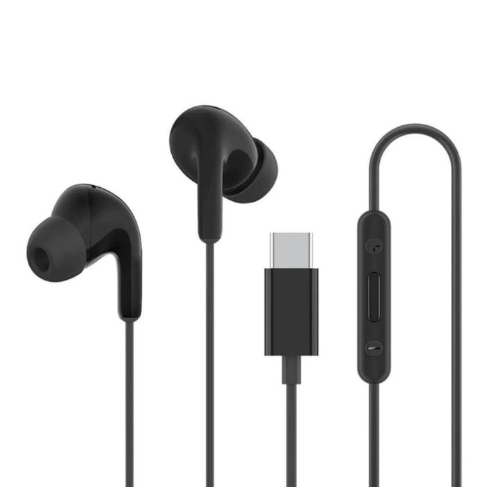 Xiaomi BHR8930GL Auriculares In-Ear USB Tipo C con Micrófono Cancelación Ruido, Diafragma 12.4mm y Control de 3 Botones Negro
