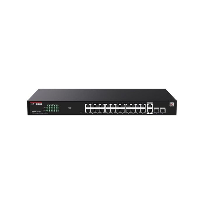 Ip - com Switch G2228P - 24 Puertos PoE, 28 Puertos Totales, 410W, Gestión en la Nube Ip - com Switch G2228P - 24 Puertos PoE, 28 Puertos Totales, 410W, Gestión en la Nube