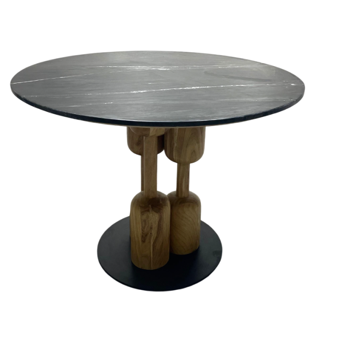 Mesa Redonda Comedor Moderno DKD Home Decor Blanco Natural 106 x 76 x 106 cm 0 Mesa Redonda Comedor Moderno DKD Home Decor Blanco Natural 106 x 76 x 106 cm 0