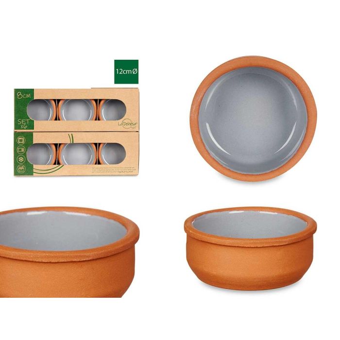 Set 6 Cazuelas Barro 8 Cm Color Gris La Dehesa (10 Unidades) Set 6 Cazuelas Barro 8 Cm Color Gris La Dehesa (10 Unidades)