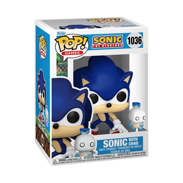 FUNKO Figura POP Sonic The Hedgehog Sonic with Chao Vinilo 9cm 1 FUNKO Figura POP Sonic The Hedgehog Sonic with Chao Vinilo 9cm 1