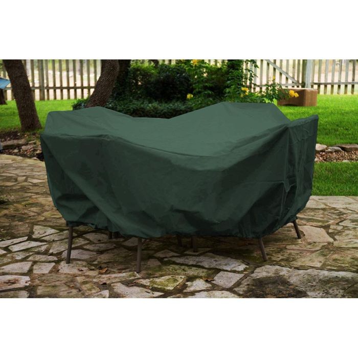 Altadex Funda Protectora Mesa y Sillas Ø205x90cm Poliéster 240g/m² Impermeable Transpirable Verde 1
