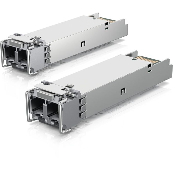 Ubiquiti SFP Módulo Transceptor de Fibra Óptica Multimodo Dúplex 1 Gbps con 2 Conectores LC, Alcance 550m (Pack de 2) 1 Ubiquiti SFP Módulo Transceptor de Fibra Óptica Multimodo Dúplex 1 Gbps con 2 Conectores LC, Alcance 550m (Pack de 2) 1