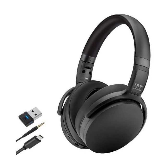 EPOS Adapt 360 Auriculares Inalámbricos con Cancelación de Ruido - Negro