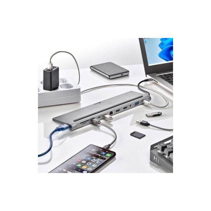 Docking USB Tipo-C NGS WonderDock12/ 3xUSB/ 2xHDMI/ 1xVGA/ 1xRJ45/ 1xLector de Tarjetas/ 1xJack 3.5/ 1xUSB Tipo-C PD/ Gris 3 Docking USB Tipo-C NGS WonderDock12/ 3xUSB/ 2xHDMI/ 1xVGA/ 1xRJ45/ 1xLector de Tarjetas/ 1xJack 3.5/ 1xUSB Tipo-C PD/ Gris 3