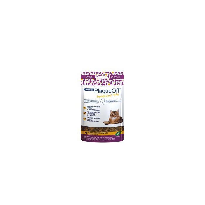 Proden Plaqueoff Dental Bites para Gato, Control de Placa Dental, 60 gr 1