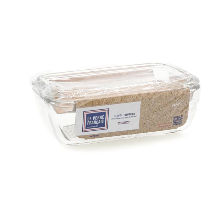 Mantequera con Tapa Vidrio Vaca Luminarc 17x7 cm