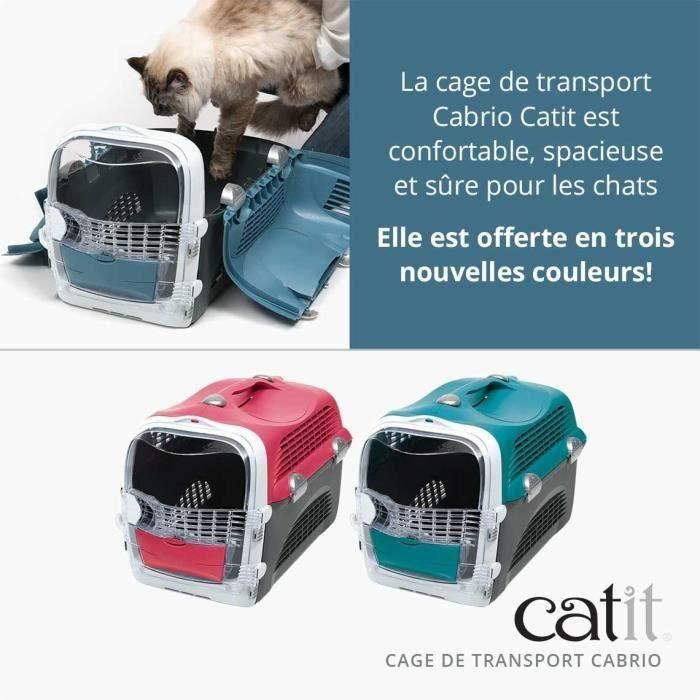 Jaula de transporte CAT IT Cabrio - Azul turquesa - Para gatos 2 Jaula de transporte CAT IT Cabrio - Azul turquesa - Para gatos 2