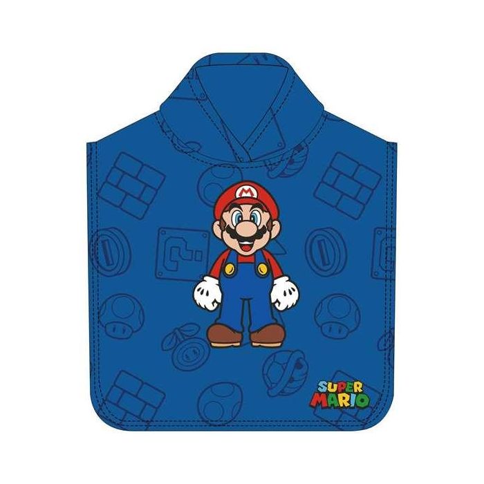 Safta Poncho Super Mario Microfibra 50x100cm 2 Safta Poncho Super Mario Microfibra 50x100cm 2