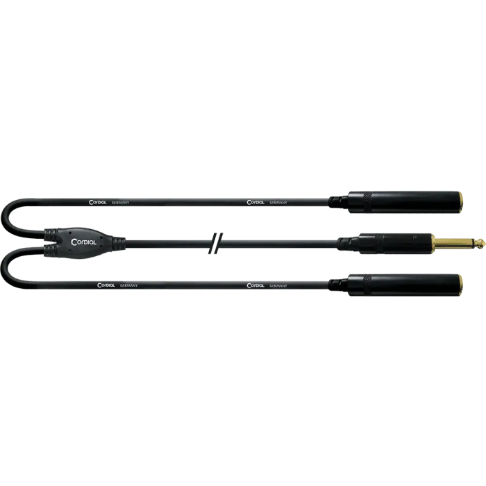 Cordial Cable Y Jack Mono Macho/2 Jacks Mono Hembra 30 Cm 0 Cordial Cable Y Jack Mono Macho/2 Jacks Mono Hembra 30 Cm 0