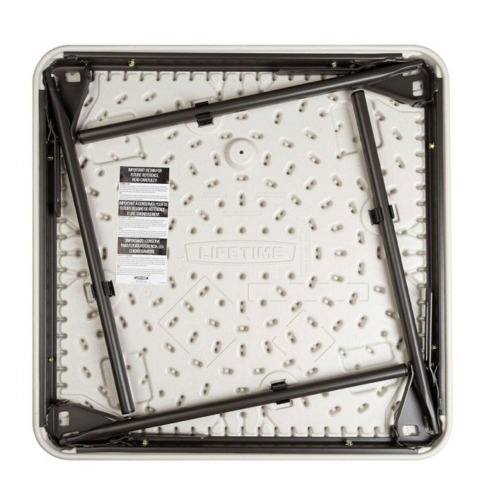 Mesa Infantil Lifetime Blanco Plegable 61 x 53,5 x 61 cm Acero Plástico 5