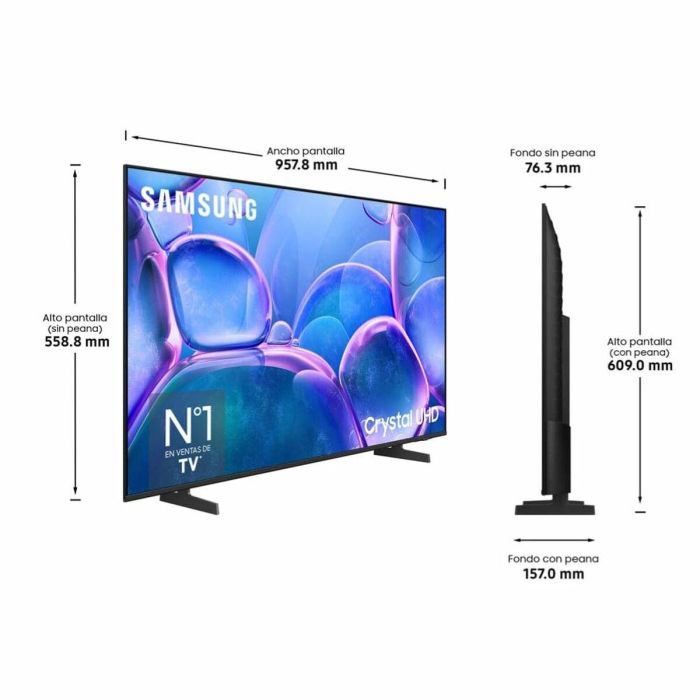 Smart TV Samsung TU43U7005FKX 43 43" 4K Ultra HD LED HDR 2 Smart TV Samsung TU43U7005FKX 43 43" 4K Ultra HD LED HDR 2