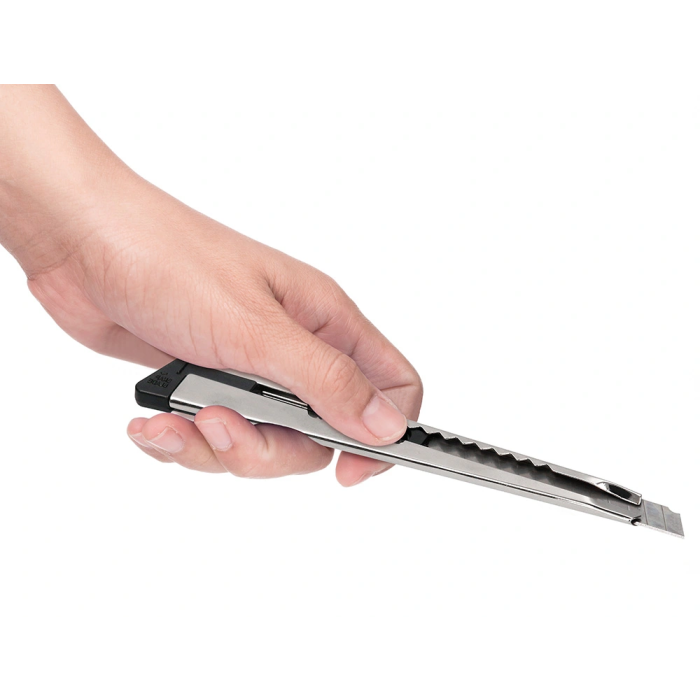 Q-connect Cortador Metálico Estrecho con Funda y Clip, Cuchilla 9 mm XD-46, Bolsa 1 Unidad 5