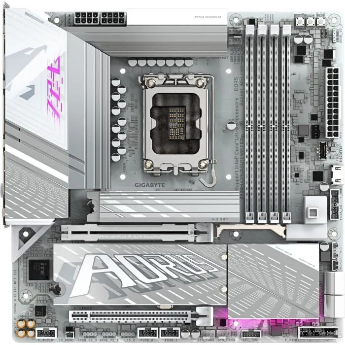 Gigabyte Placa Base Z890M AORUS ELITE WIFI7 ICE Z890M A Elite WF7 ICE LGA 1851 DDR5 ATX 1