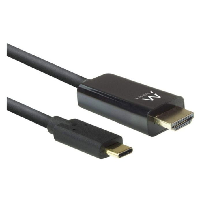 Adaptador USB-C a HDMI Ewent EW9824 Negro 2 m 0 Adaptador USB-C a HDMI Ewent EW9824 Negro 2 m 0