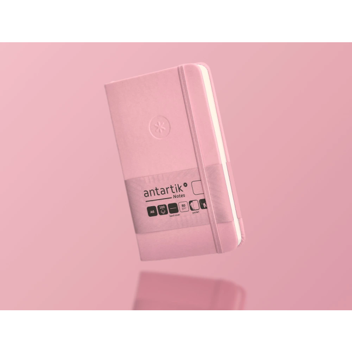 Antartik Cuaderno Antartik Notes Tapa Dura A6 Hojas Lisas Rosa Pastel 100 Hojas 80 Gr FSC 9