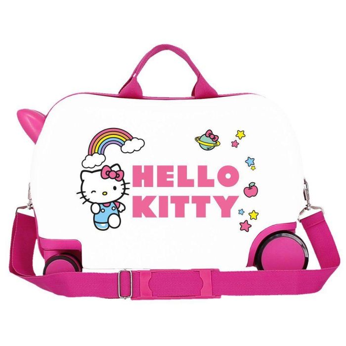 JOUMMA BAGS Maleta ABS You Are Cute Hello Kitty 45cm equipaje infantil, rígida, 24.6L, trolley, bandolera, para sentarse