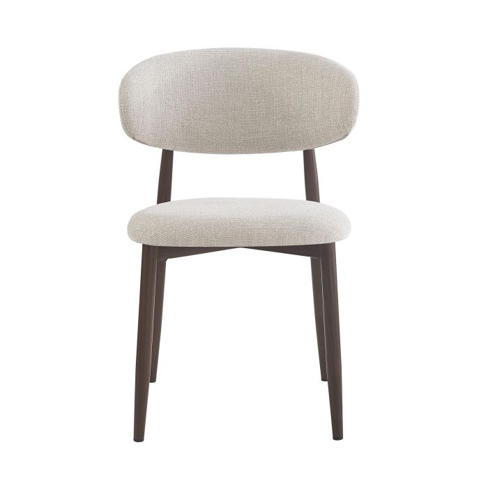 Silla Urban DKD Home Decor Crudo Nogal 52 x 78 x 54 cm (2 Unidades) 2