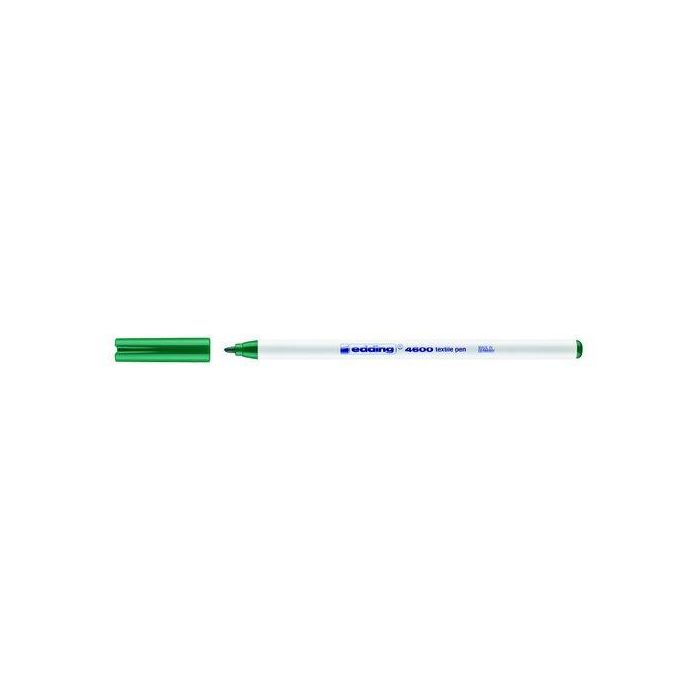 Marcador Textil Edding 4600 (Fino) Verde 10 unidades