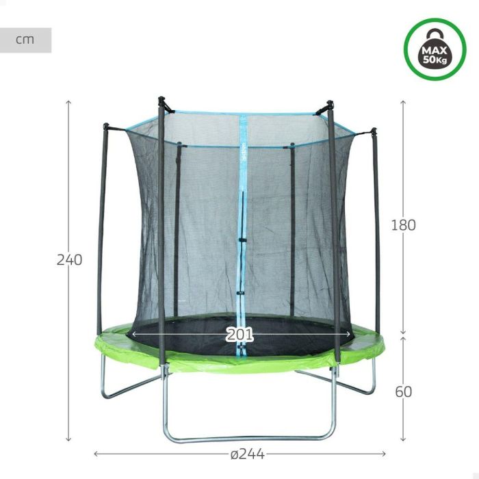 Cama Elástica Infantil con Red de Seguridad Aktive 1