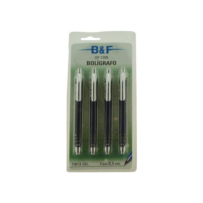 Roller Gel Rt. Beifa B&F Gp-1308 0,7 Blister De 4 Azules