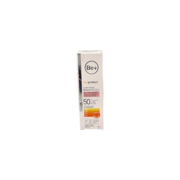 Be+ Fluido Mineral Facial Piel Intolerante SPF 50+ 50ml