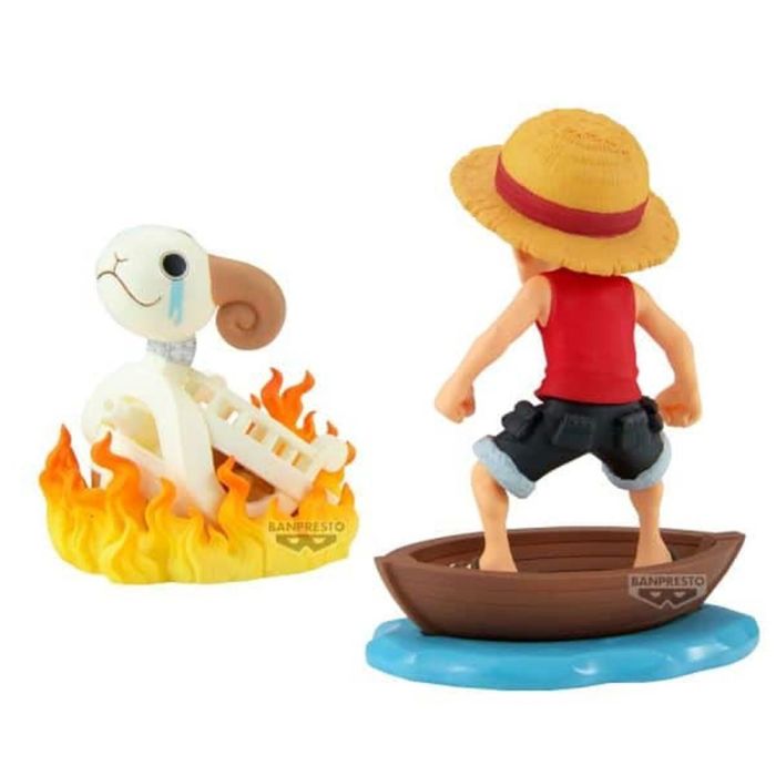 Banpresto BP28928P Figura Coleccionable Pre-pintada One Piece World Collectable Log Stories Monkey D. Luffy & Going Merry PVC ABS 8 cm Banpresto BP28928P Figura Coleccionable Pre-pintada One Piece World Collectable Log Stories Monkey D. Luffy & Going Merry PVC ABS 8 cm
