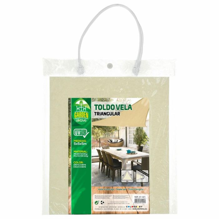 Velas de sombra Aktive Triangular Crema 500 x 500 cm (4 Unidades) 1 Velas de sombra Aktive Triangular Crema 500 x 500 cm (4 Unidades) 1