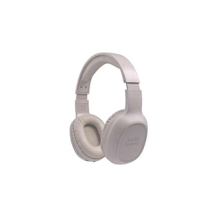 Mars Gaming MHWECO Auriculares Inalámbricos Bluetooth 5.1 con Micrófono Anti-ruido, Ecológicos de Wheat Straw, 10h Autonomía