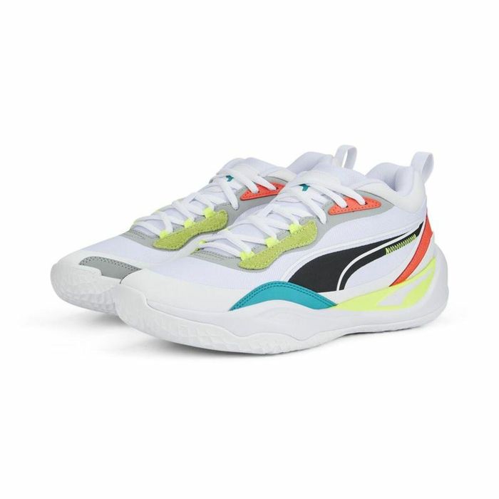 Zapatillas de Baloncesto para Adultos Puma Playmaker Pro Blanco 2 Zapatillas de Baloncesto para Adultos Puma Playmaker Pro Blanco 2