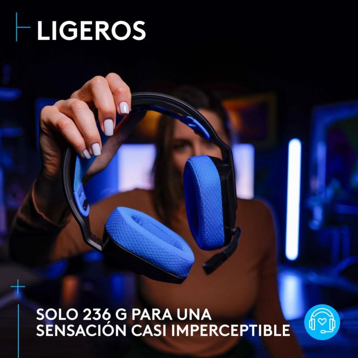 Logitech Auriculares Gaming G535 Inalámbricos LIGHTSPEED Negro, Compatible con Mac y Windows 4 Logitech Auriculares Gaming G535 Inalámbricos LIGHTSPEED Negro, Compatible con Mac y Windows 4