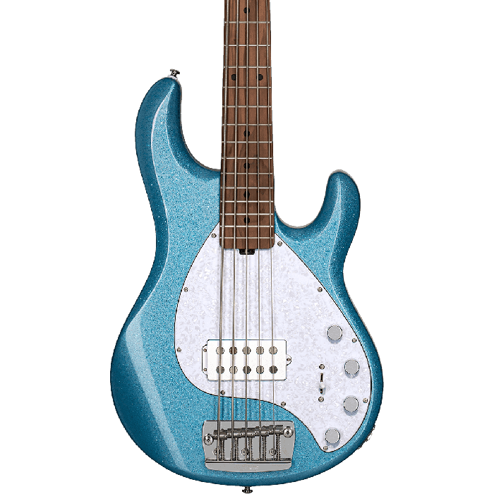 Sterling by Music Man StingRay Ray35 Bajo Eléctrico - Blue Sparkle con Pastillas Alnico Humbucking y EQ 3 Bandas