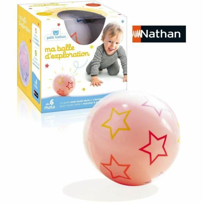 Juguete - NATHAN - Pelota de exploración - Motricidad para bebés, cambia de color y de dirección 3