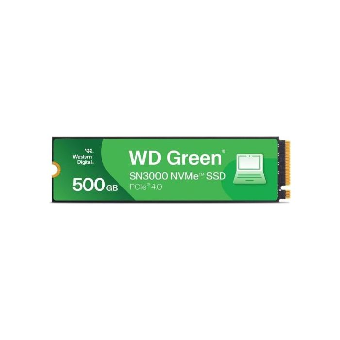 Western Digital WDS500G4G0E Disco SSD NVMe WD Green SN3000 500GB M.2 2280 PCIe Gen4 5000MB/s lectura 4100MB/s escritura Western Digital WDS500G4G0E Disco SSD NVMe WD Green SN3000 500GB M.2 2280 PCIe Gen4 5000MB/s lectura 4100MB/s escritura