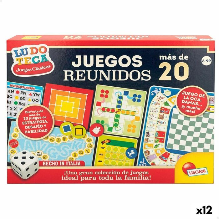 Juego de Mesa Lisciani Giochi Juegos reunidos 40 x 0,1 x 33 cm ES (12 Unidades) Juego de Mesa Lisciani Giochi Juegos reunidos 40 x 0,1 x 33 cm ES (12 Unidades)
