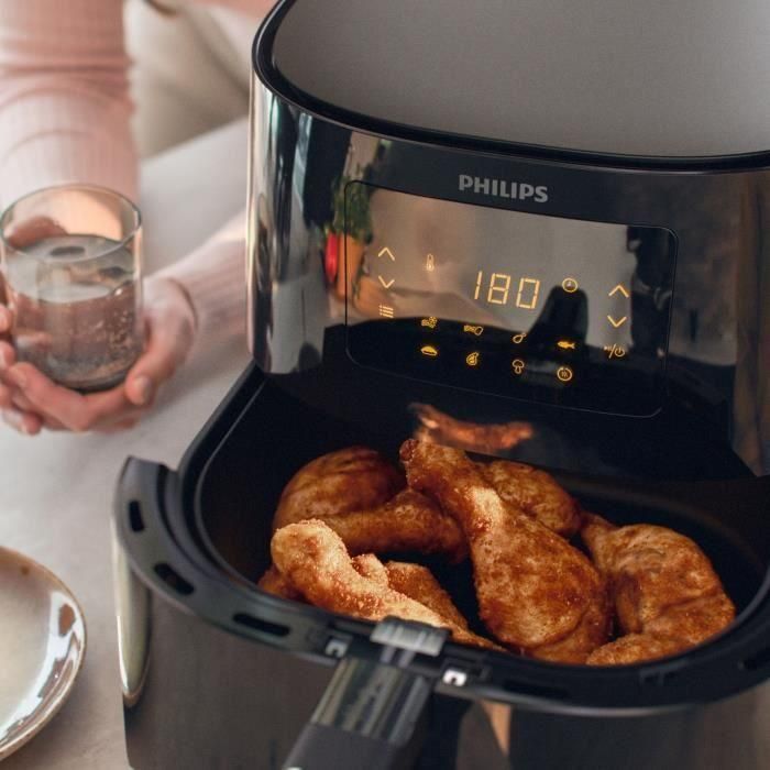 Philips Airfryer XL Oil -Free Fryer 3000 HD9270/70, 1.2 kg, Tecnología Air Rapid, 7 pre -Settlements, Negro 4 Philips Airfryer XL Oil -Free Fryer 3000 HD9270/70, 1.2 kg, Tecnología Air Rapid, 7 pre -Settlements, Negro 4
