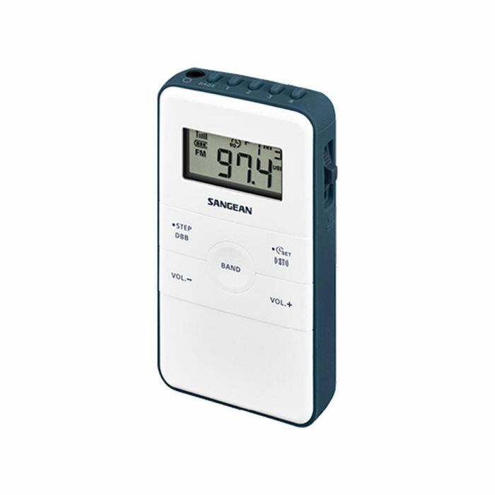 Radio Portátil Sangean DT-140 Azul Blanco