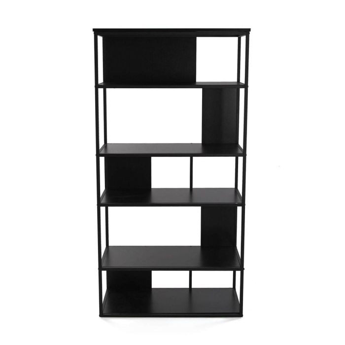 Estantería Versa Negro Metal 36 x 160 x 80 cm 2