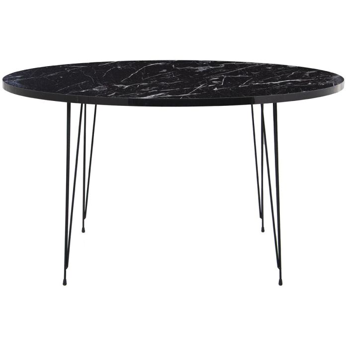 Mesa de Centro Alexandra House Living Negro Madera 89 x 45 x 89 cm