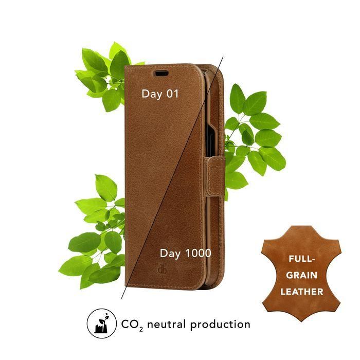 dbramante1928 Funda Cartera Lynge 2 en 1 para iPhone 14 Pro, Piel plena flor, Desmontable, Tan 6