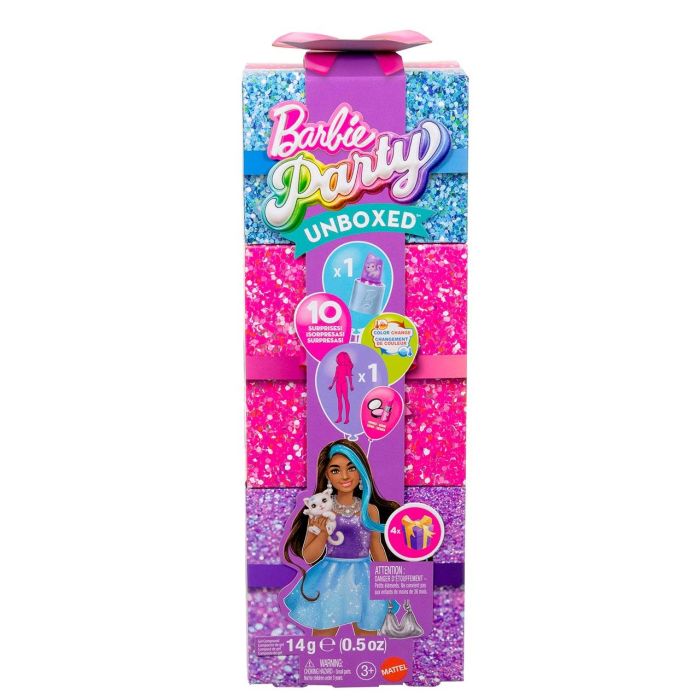 Muñeca Barbie Party Unboxed Grwm Roja Jfy68 Mattel 1 Muñeca Barbie Party Unboxed Grwm Roja Jfy68 Mattel 1